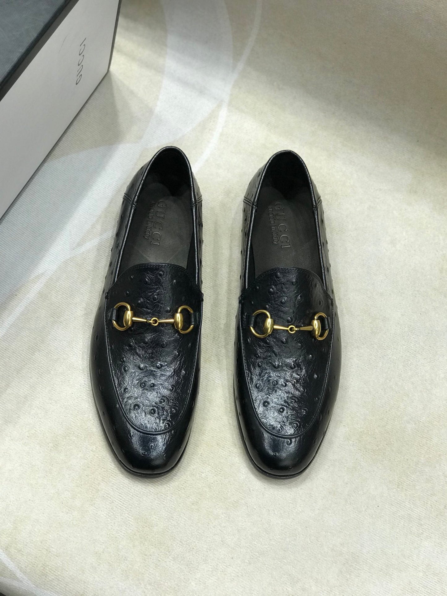 GG H o r s e b i t - Ostrich Loafers