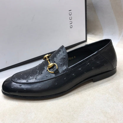 GG H o r s e b i t - Ostrich Loafers