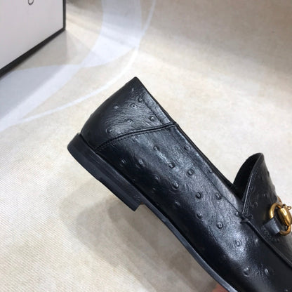 GG H o r s e b i t - Ostrich Loafers