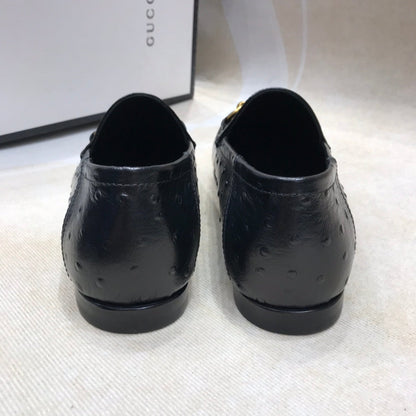 GG H o r s e b i t - Ostrich Loafers