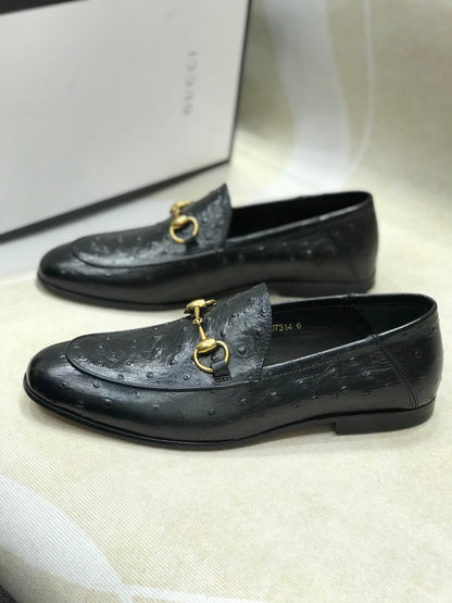 GG H o r s e b i t - Ostrich Loafers