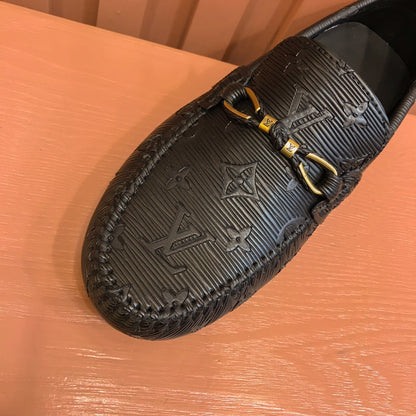 L V - Emboss Driving Shoes