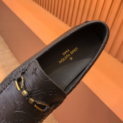 L V - Emboss Driving Shoes