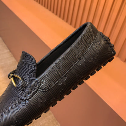 L V - Emboss Driving Shoes