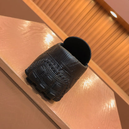 L V - Emboss Driving Shoes