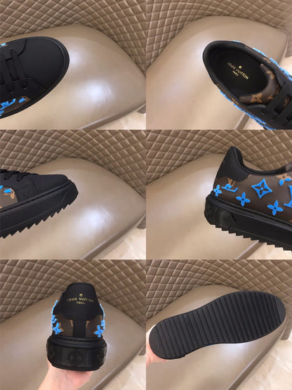 L V - Neeon Sneakers (Blue) (Mens & Womens)