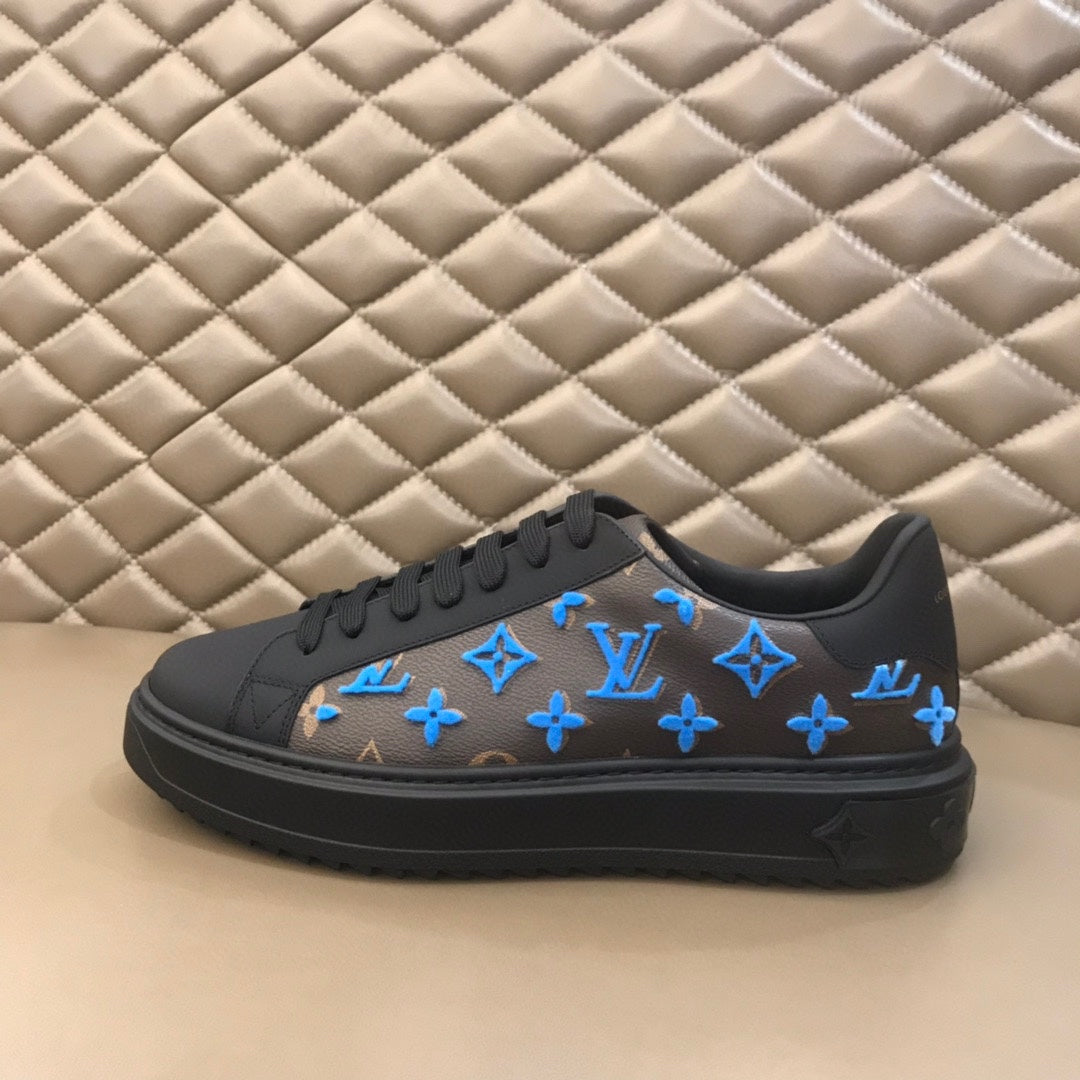 L V - Neeon Sneakers (Blue) (Mens & Womens)