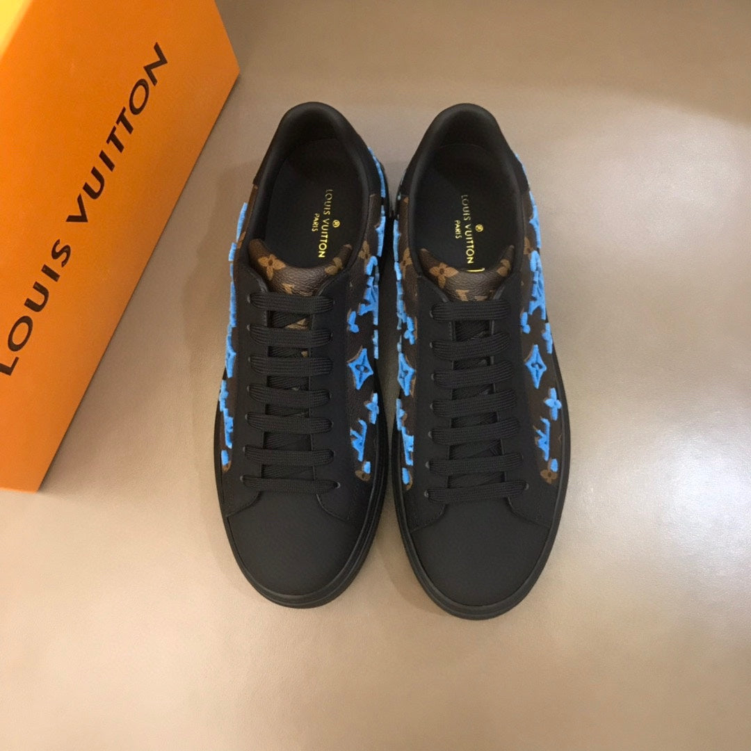 L V - Neeon Sneakers (Blue) (Mens & Womens)