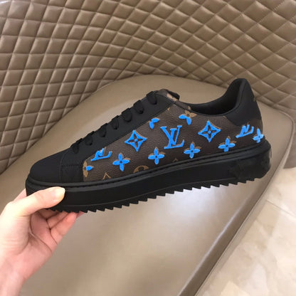 L V - Neeon Sneakers (Blue) (Mens & Womens)