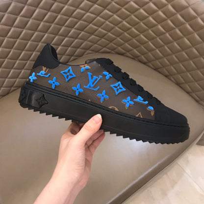 L V - Neeon Sneakers (Blue) (Mens & Womens)