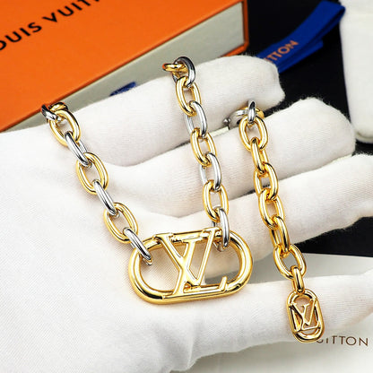 L v necklace