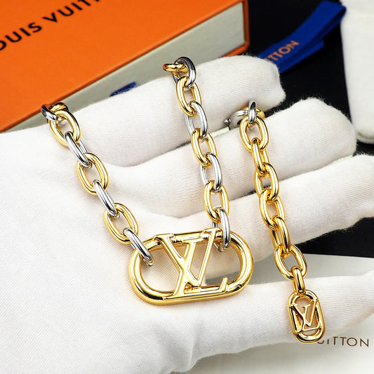 L v necklace