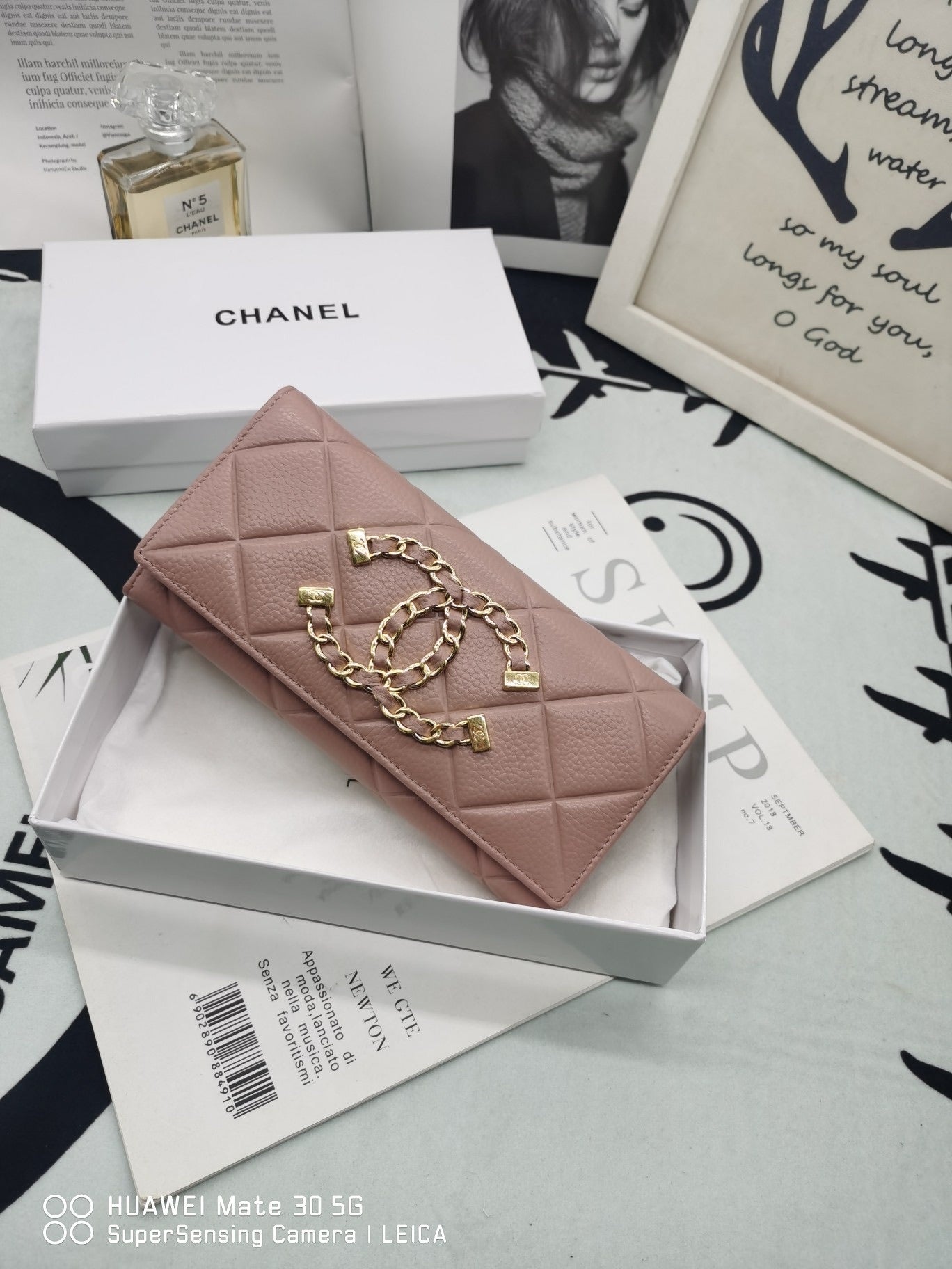 19cm Classic women's bag with diamond pattern