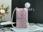 C h a n e l phone bag pink