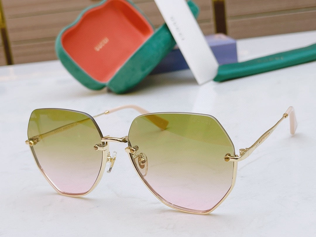 Classic half frame sunglasses