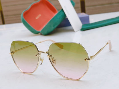 Classic half frame sunglasses