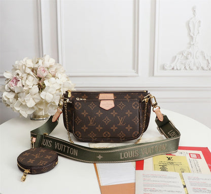 Lv pochette lime green