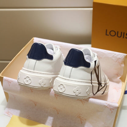 L V - W H I T E - R O U N D - T O W N - S N E A K E R S - 2 Colours Available