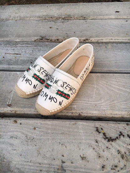 G white Espadrille