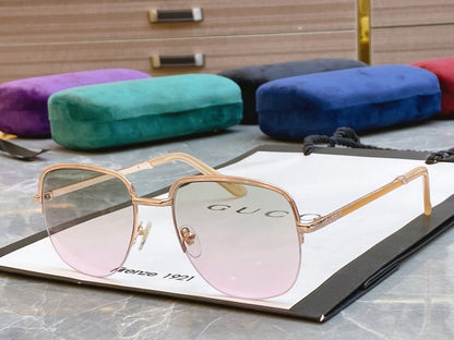 Classic fashion half frame sunglasses