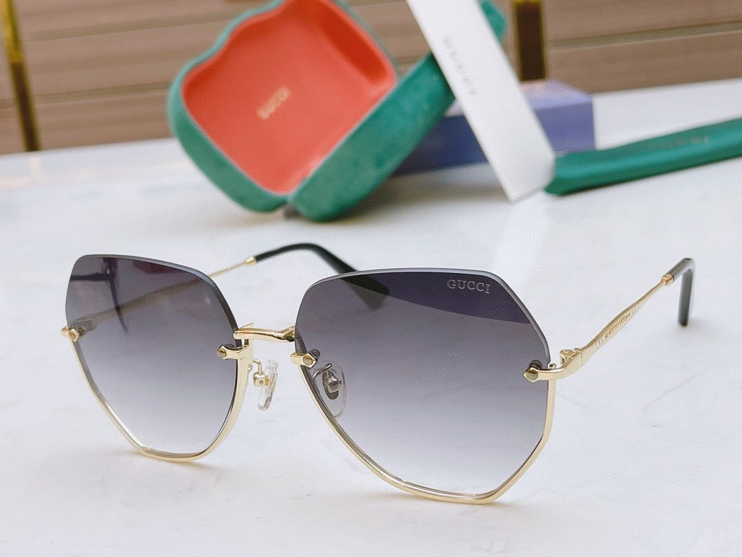 Classic half frame sunglasses