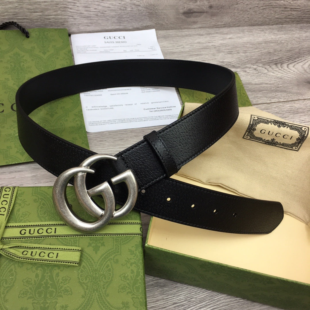 Gucci belt silver