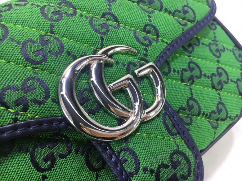 G u c c I green 22x14x6