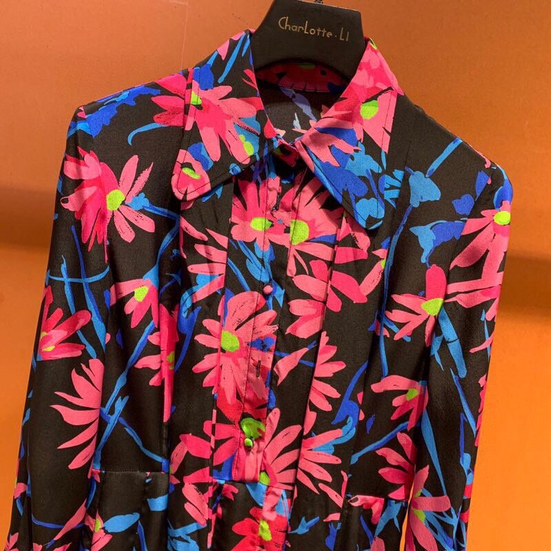 Floral long skirt dress