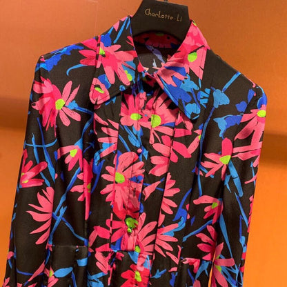 Floral long skirt dress