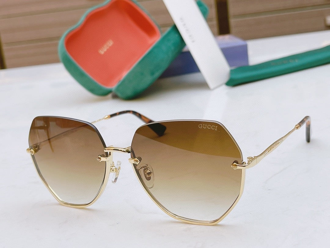 Classic half frame sunglasses