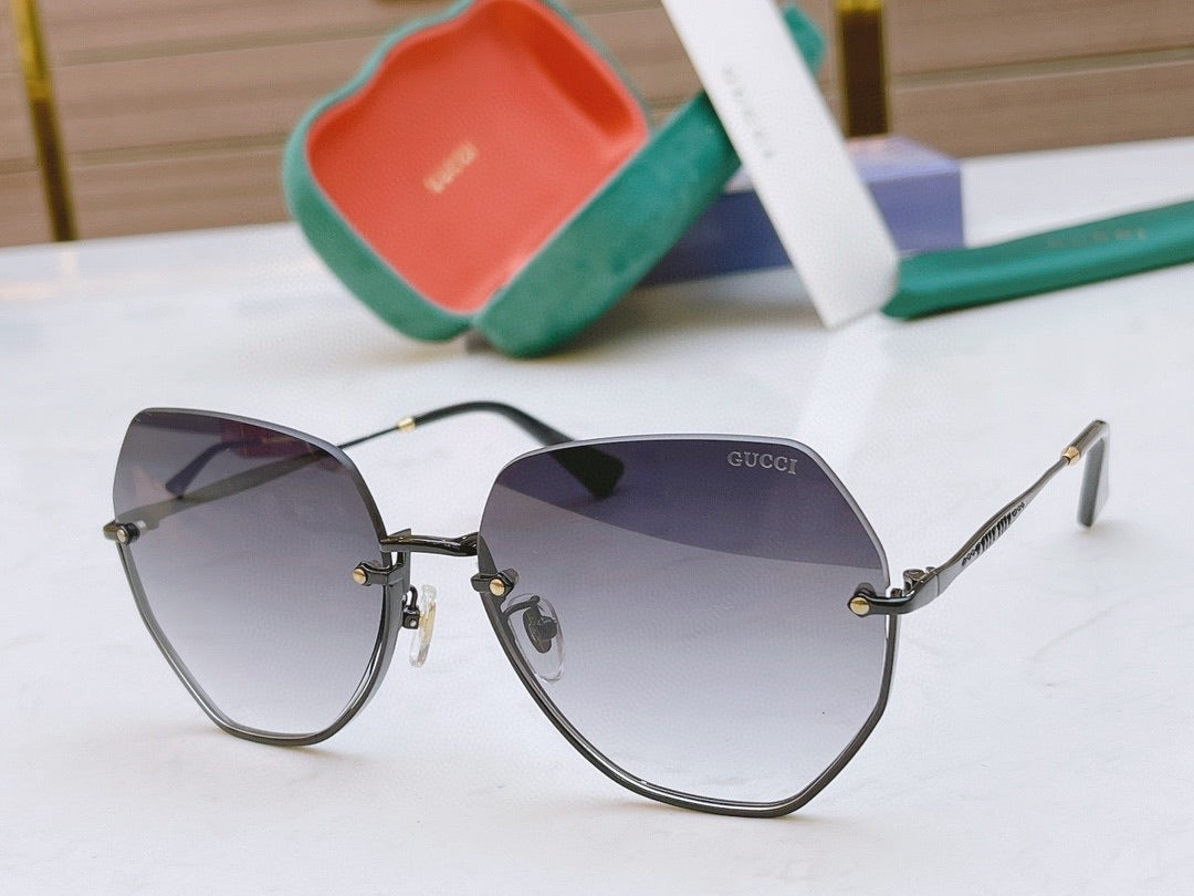 Classic half frame sunglasses