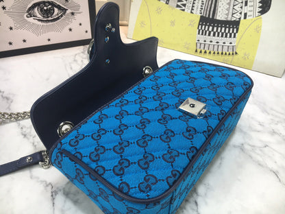 G u c c i blue W26xH15xD7cm
