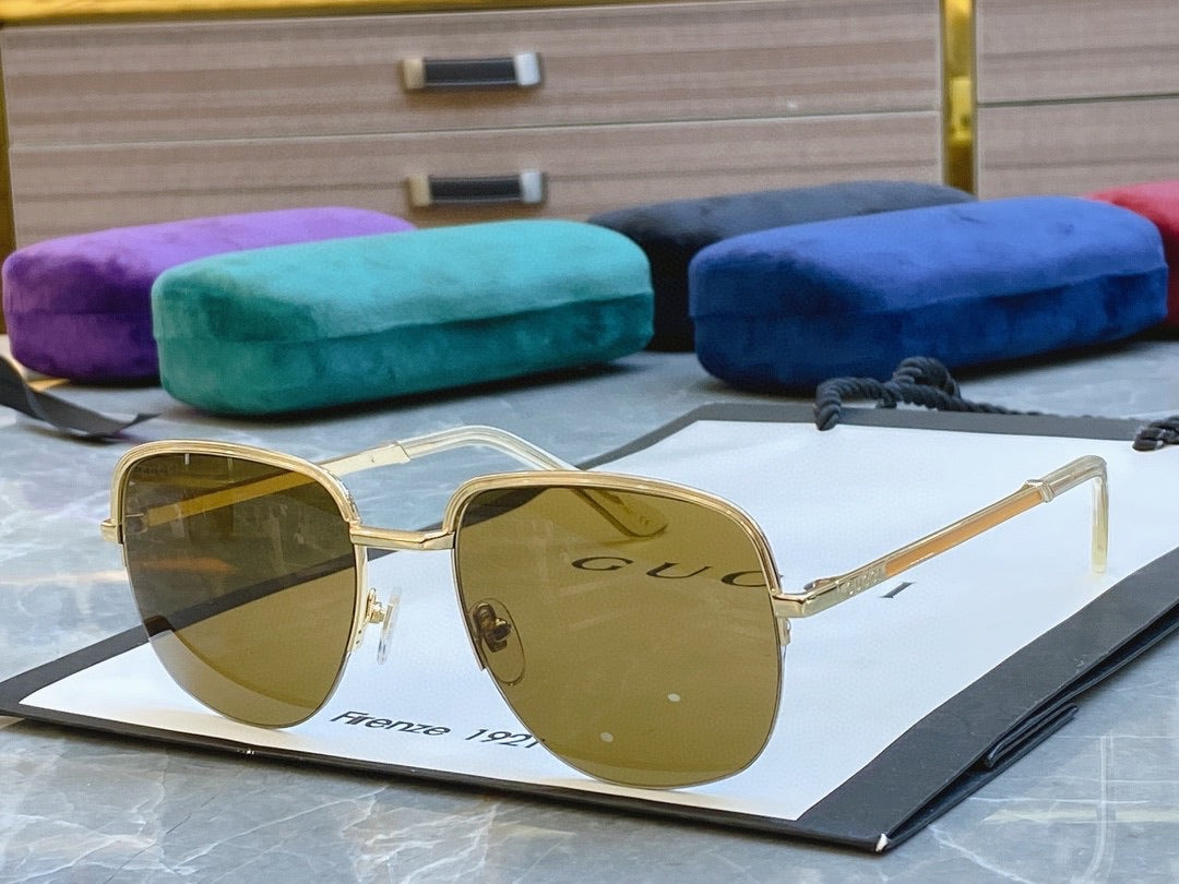 Classic fashion half frame sunglasses