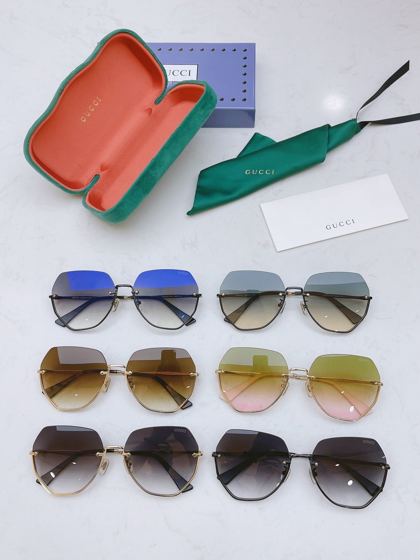 Classic half frame sunglasses