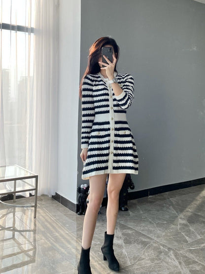 Black-and-white classic dress