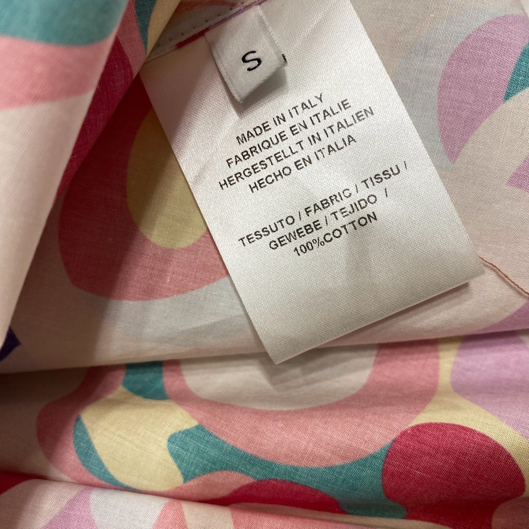 Shredded flowers at waist dress