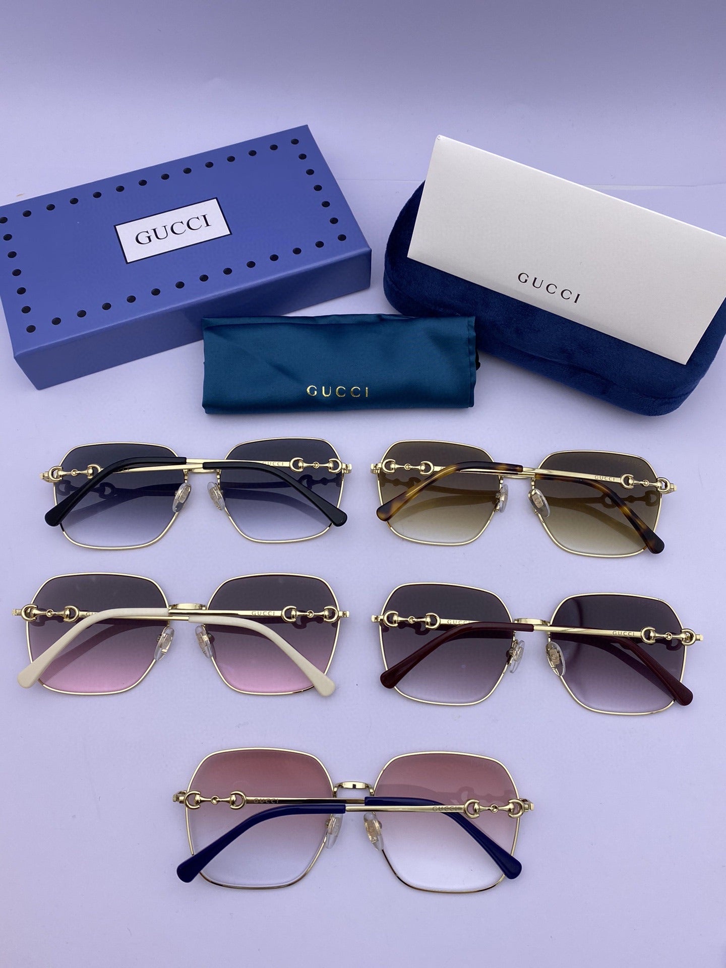 Classic halsf frame sunglasses