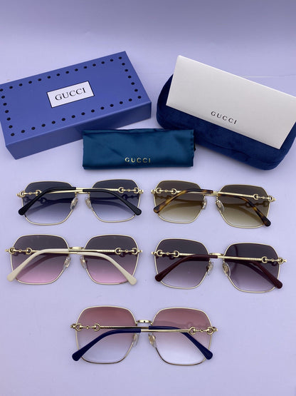 Classic halsf frame sunglasses