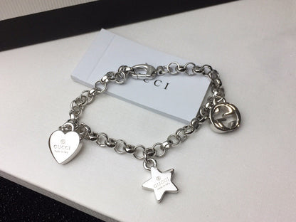 Silver colorfast bracelet