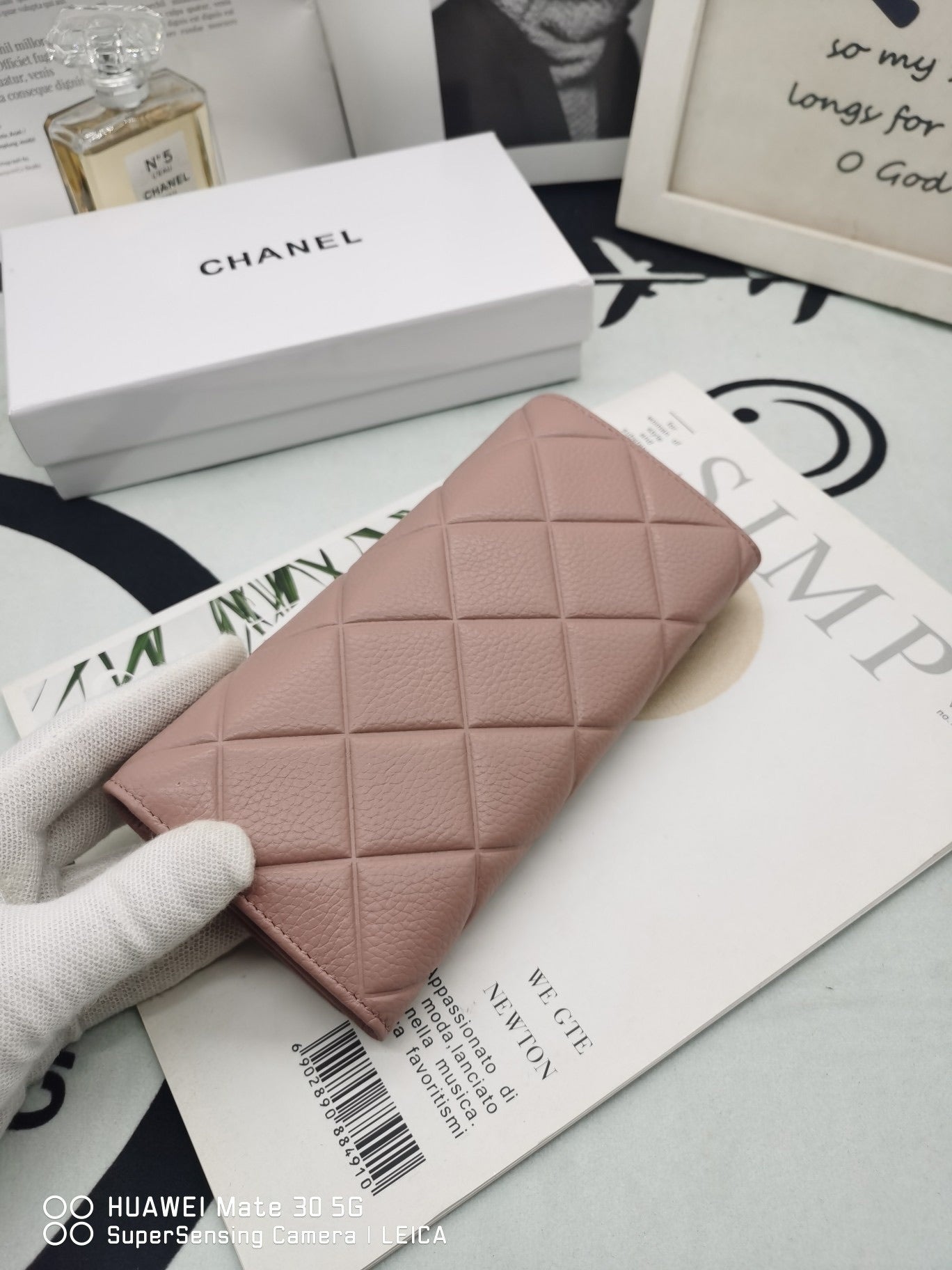 19cm Classic women's bag with diamond pattern
