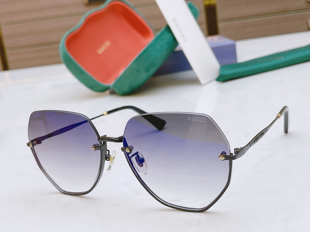 Classic half frame sunglasses
