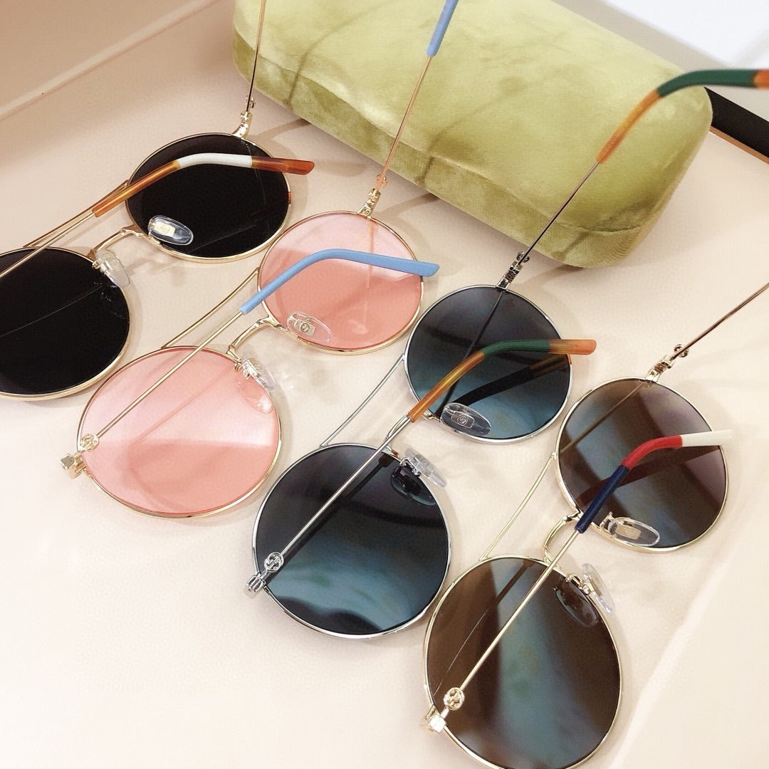Classic fashion sunglasses round frame
