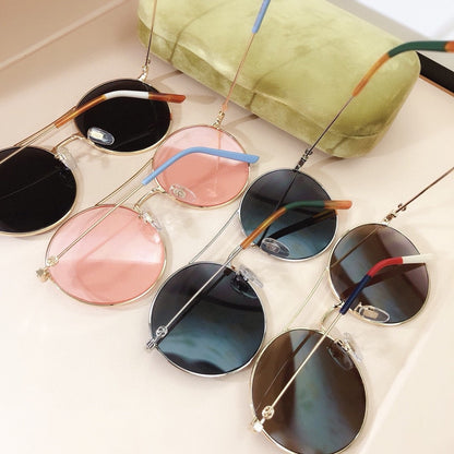 Classic fashion sunglasses round frame