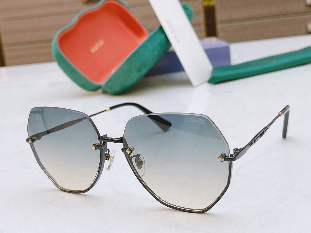 Classic half frame sunglasses