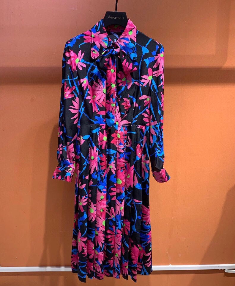 Floral long skirt dress