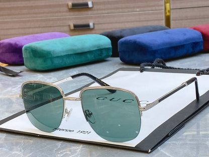 Classic fashion half frame sunglasses