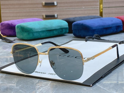 Classic fashion half frame sunglasses