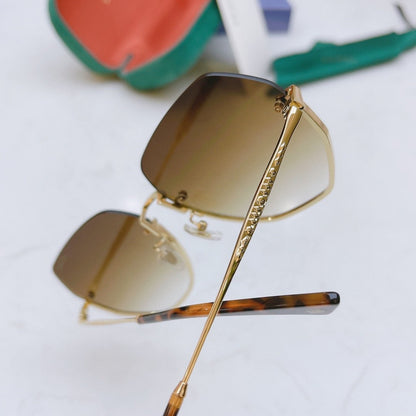 Classic half frame sunglasses