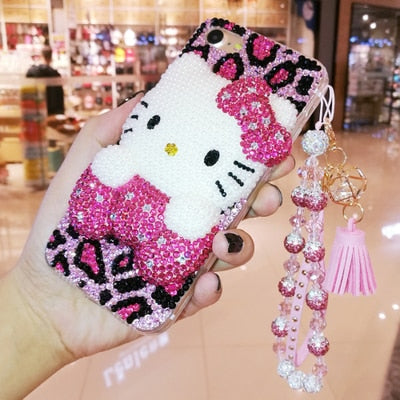hello kitty diamond phone case