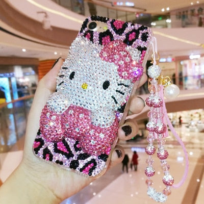 hello kitty diamond phone case